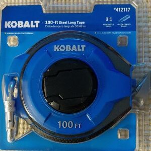 Kobalt 100' Steel Long Tape NWOT